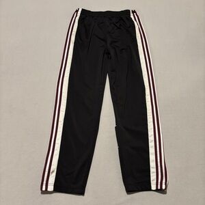 adidas Tear Away Pants Size Medium Black Vintage Y2K Gym Athletic Workout Casual